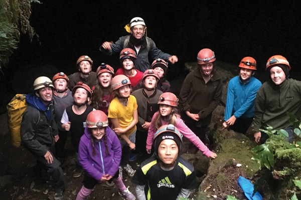 School Camp participants enjoying Kahurangi Mountain Adventure