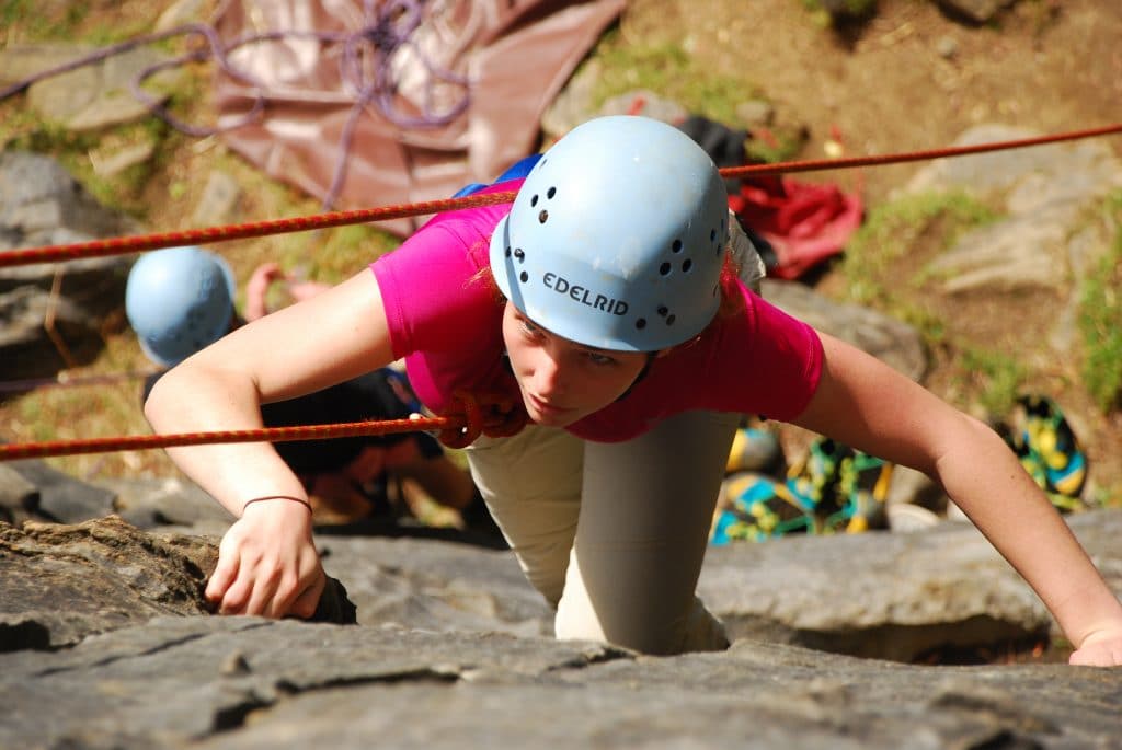 abseiling outdoors education activity