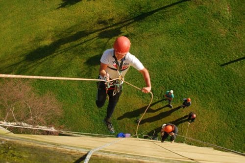 tower abseiling at expednz